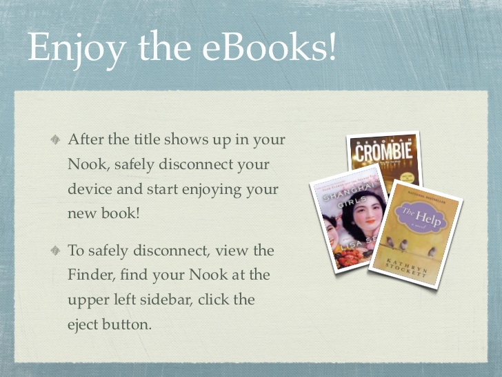 How to download books to nook from computer